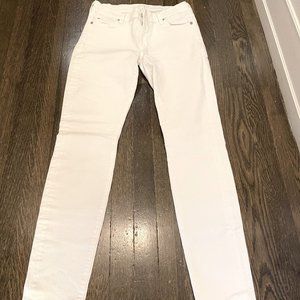 7 For All Mankind "The Skinny" White Jeans. Sz29